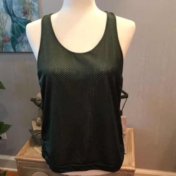 University of Oregon Reversible Stripe Solid Jersey Racerback Mesh Tank Top Sz M - Picture 4 of 7